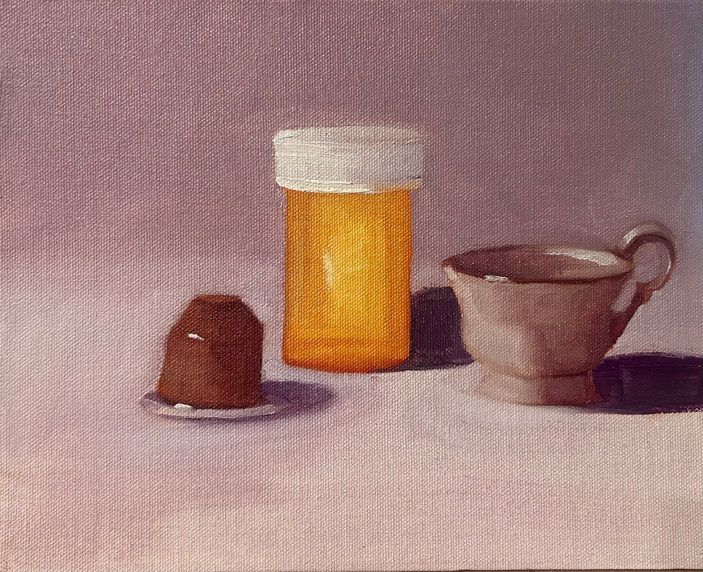 Pills and Coffee Still life